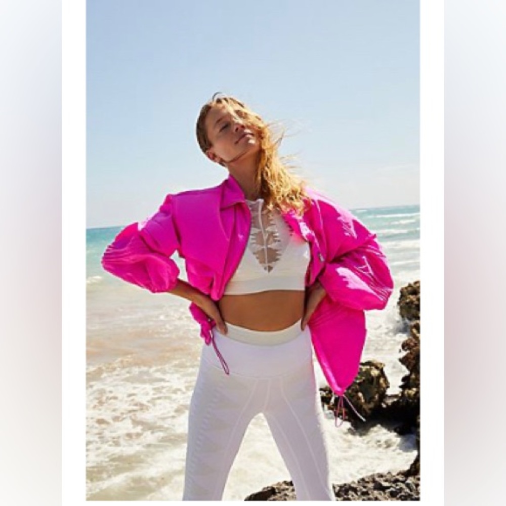 ❣️NWOT Free People High-Rise 7/8 Riptide Legging White/Cream Size S❣️